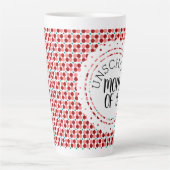 可愛い放課後のお母さん点字数 カフェラテマグ (正面)