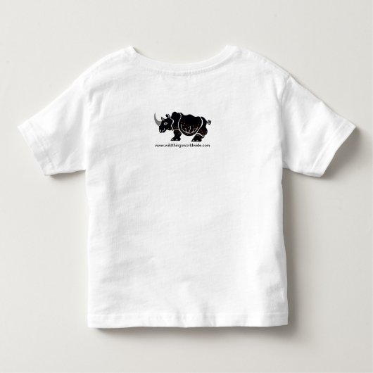 可愛い救サイノス – アフリカ – 動物愛好家 – 野生生物 トドラーTシャツ (裏面)