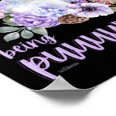 可愛い救済猫の贈り物におもしろいなれない ポスター (角)