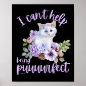 可愛い救済猫の贈り物におもしろいなれない ポスター (正面)