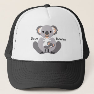 可愛い救KOALAS – 絶滅危惧動物の野生動物 – キャップ