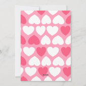 可愛い教室ピンクのバレンタインデーを応援 シーズンカード (裏面)