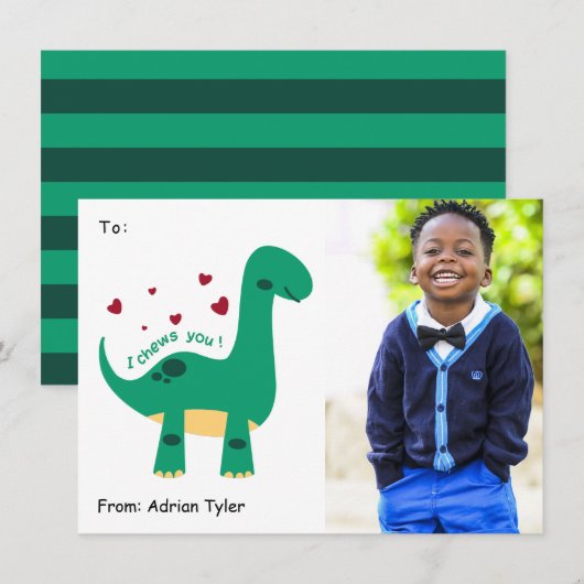 可愛い教室フォトバレンタインデーを応援 シーズンカード (正面/裏面)