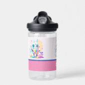 可愛い散らかったロボット絵を描のおもしろい ウォーターボトル (正面)