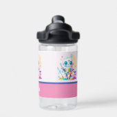 可愛い散らかったロボット絵を描のおもしろい ウォーターボトル (背面)