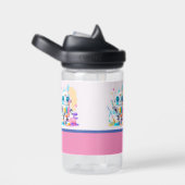 可愛い散らかったロボット絵を描のおもしろい ウォーターボトル (右面)