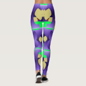 可愛い数々のトレンディーカラー「ラティ_クリエイティブ_アーツ」レッグ レギンス (裏面)