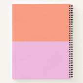 可愛い数々の花模様スパイラルノート ノートブック (裏面)