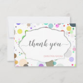 可愛い数々の赤ちゃんシャワー サンキューカード (正面)