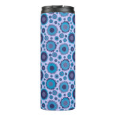 可愛い数々の青い色のサンズパターンタイル タンブラー (裏面)