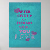 可愛い文字のタイポグラフィ ポスター (正面)