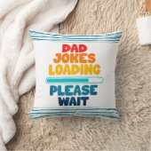 可愛い文字デザインパパジョーク読み込み待って クッション (ブランケット)