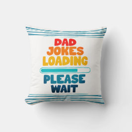 可愛い文字デザインパパジョーク読み込み待って クッション