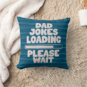 可愛い文字デザインパパジョーク読み込み待って クッション (ブランケット)