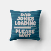 可愛い文字デザインパパジョーク読み込み待って クッション (裏面)