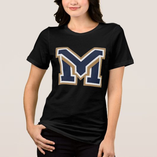 可愛い文字'M' トライブレンドTシャツ (正面)