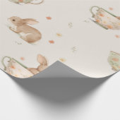 可愛い文房茶のパーティー ラッピングペーパー (角)