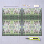 可愛い斑点つきフロッピー育てヤギティッシュペーパー 薄葉紙 (クラフト)