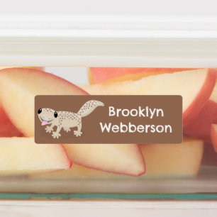 可愛い斑点タンパーソナライズされたゲコ ラベル
