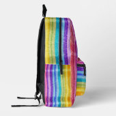 可愛い新学期かわいらしレインボーウォーターカラーガール プリントバックパック