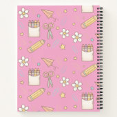 可愛い新学期柄 | 学校用品 ノートブック (裏面)