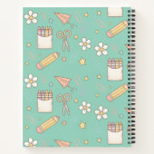 可愛い新学期柄 | 学校用品 ノートブック (裏面)