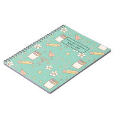 可愛い新学期柄 | 学校用品 ノートブック (左側)