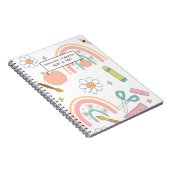 可愛い新学期柄 | 学校用品 ノートブック (右側)