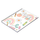 可愛い新学期柄 | 学校用品 ノートブック (左側)