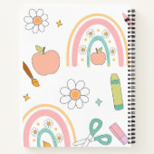 可愛い新学期柄 | 学校用品 ノートブック (裏面)