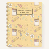 可愛い新学期柄 | 学校用品 ノートブック (正面)