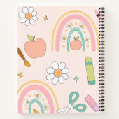 可愛い新学期柄 | 学校用品 ノートブック (裏面)