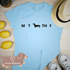 可愛い日ズオブザウィークDachshund Tシャツ