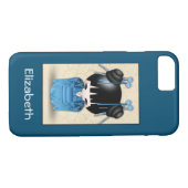 可愛い日本のこけしパーソナライズされた人形 Case-Mate iPhoneケース (裏面(横))