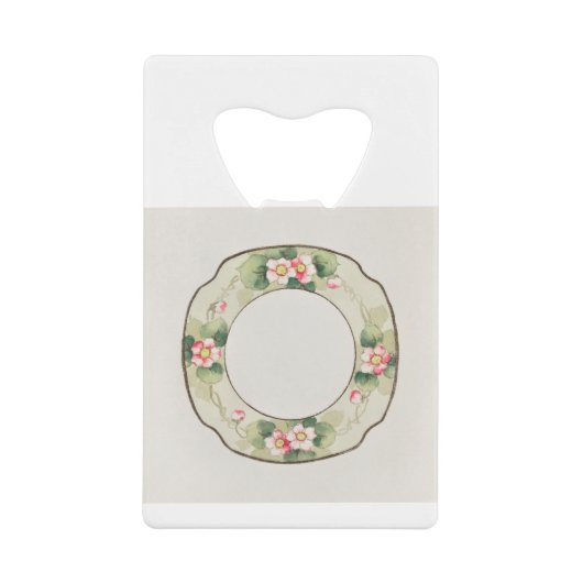 可愛い日本のプレート絵画ズバイノリタケ工場 クレジットカード栓抜き (正面)