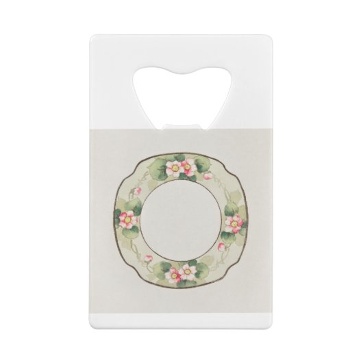 可愛い日本のプレート絵画ズバイノリタケ工場 クレジットカード栓抜き (裏面)