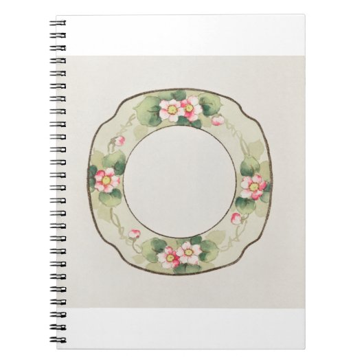 可愛い日本のプレート絵画ズバイノリタケ工場 ノートブック (正面)