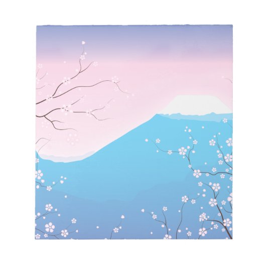 可愛い日本の桜 ノートパッド (正面)