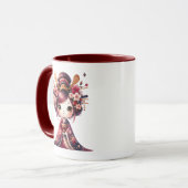 可愛い日本の芸者 マグカップ (正面左)