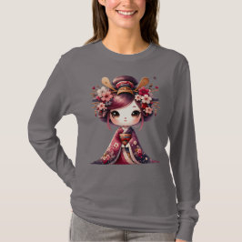 可愛い日本人芸者 Tシャツ