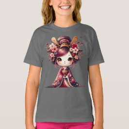 可愛い日本芸者 Tシャツ