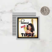 可愛い日焼けし酔っ払いピンナップ ノートカード (正面/裏面インサイチュ)