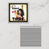 可愛い日焼けし酔っ払いピンナップ ノートカード (正面/裏面)