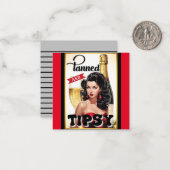 可愛い日焼けし酔っ払いピンナップ ノートカード (正面/裏面インサイチュ)