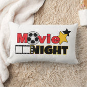 可愛い映画の夜の言葉デコ劇場の部屋枕 ランバークッション (ブランケット)