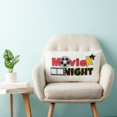 可愛い映画の夜の言葉デコ劇場の部屋枕 ランバークッション (椅子)