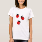 可愛い春のテントウムシTシャツ Tシャツ (正面)