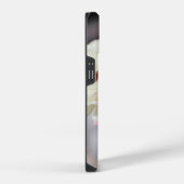可愛い春の芍薬 iPhoneケース (右側面)