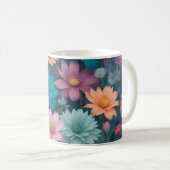 可愛い春の花 コーヒーマグカップ (正面右)