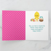 可愛い春シック&チョコレートエッグイースター カード (内部)